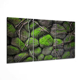 Mossy Stones Mega Glass Wall Art.